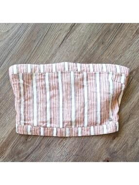 Roxy Strapless Striped Tube Top Size Medium